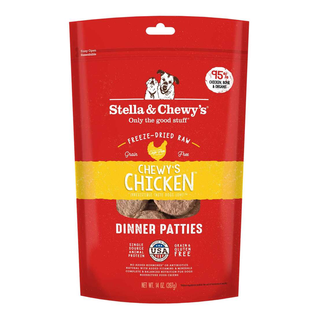 Stella & Chewy's Freeze Dried Chicken Dinner Patties Dog