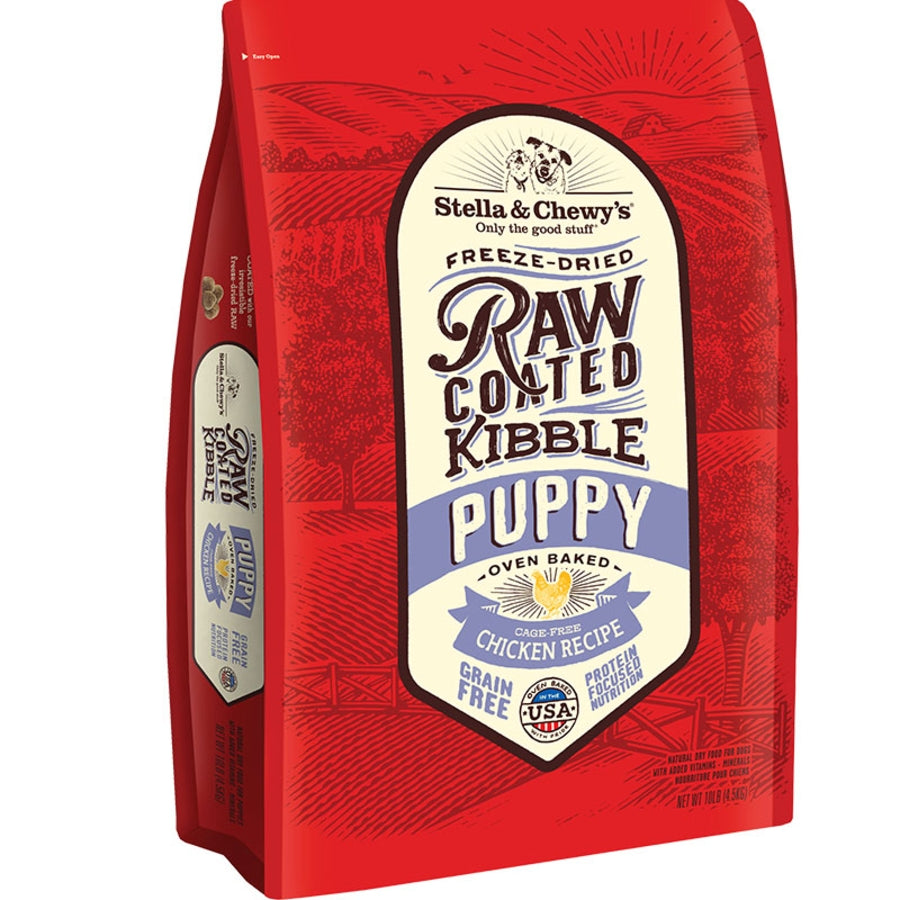 Stella & Chewy's Raw Coated Kibble Puppy Cage-Free Chicken Recipe Dog Dry Food
