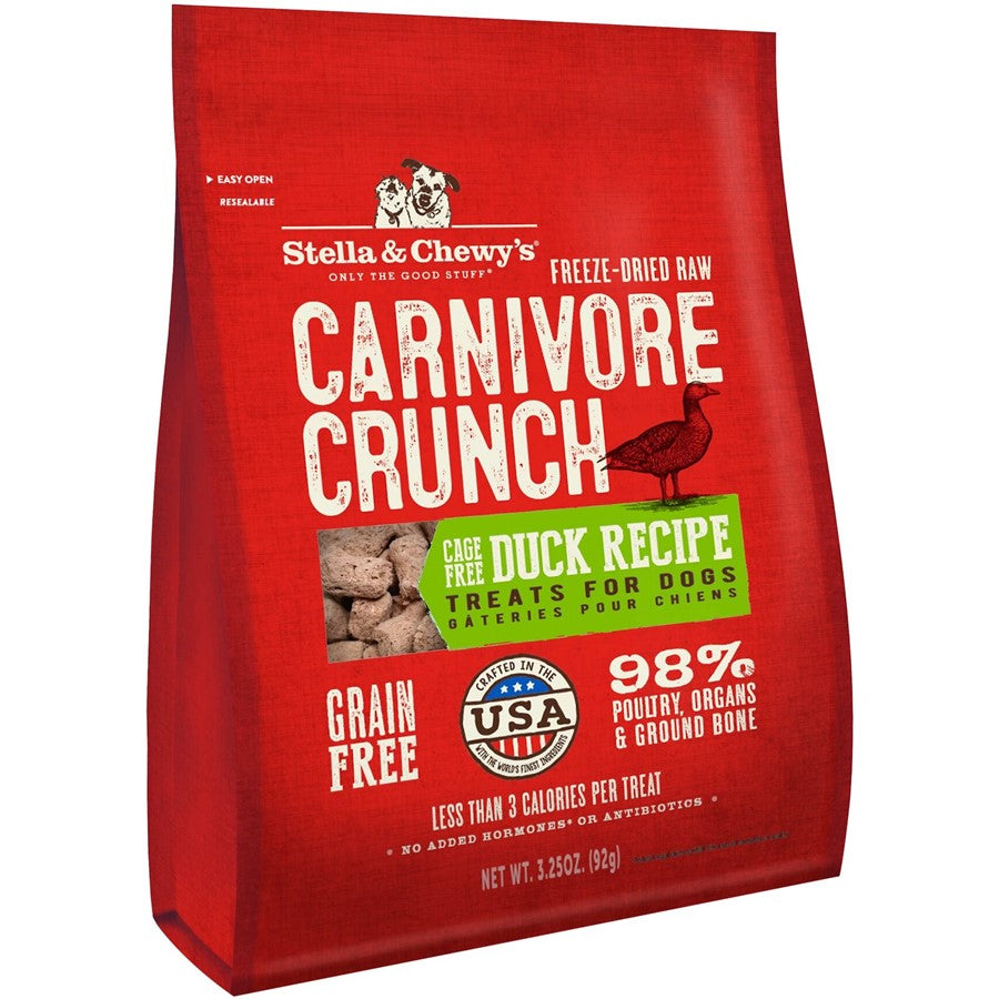 Stella & Chewy's Freeze-Dried Raw Carnivore Crunch Duck Recipe Dog Treat