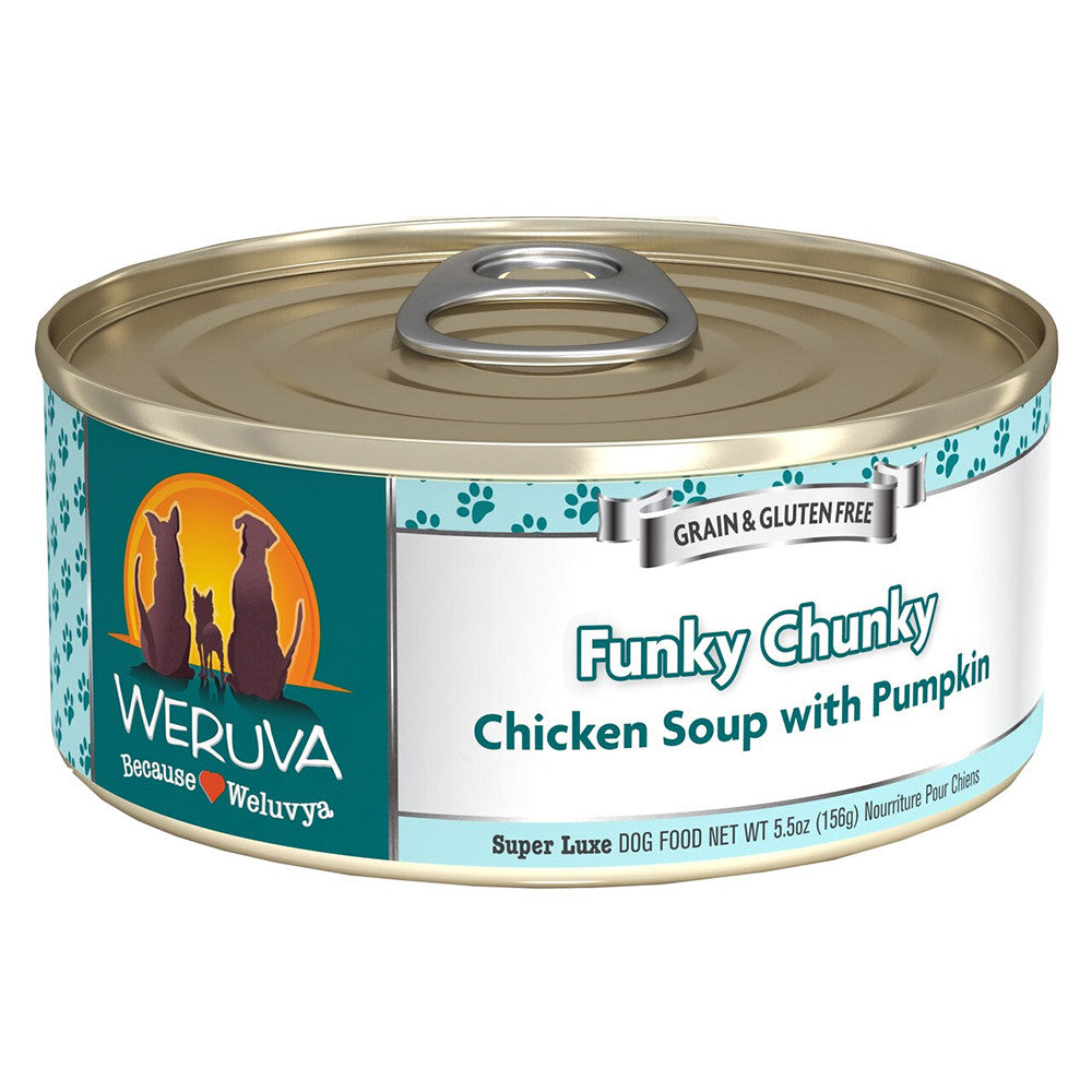 Weruva  Classic Funky Chunky Chicken Soup/Pumpkin in Gravy Wet Dog Food
