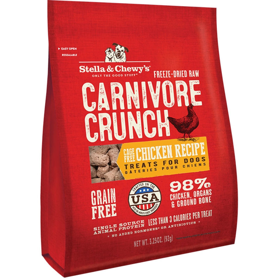 Stella & Chewy's Freeze-Dried Raw Carnivore Crunch Chicken Recipe Dog Treat