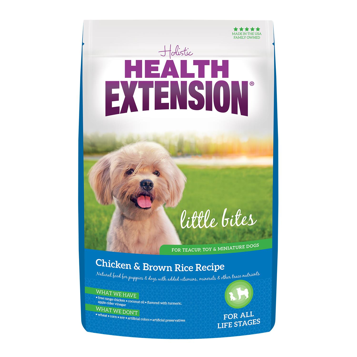 Health Extension Little Bites Chicken Brown Rice Dog Dry Food 10 lb
