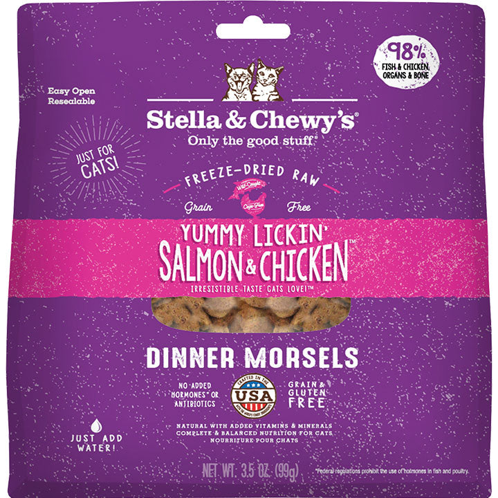 Stella & Chewy Salmon & Chicken Dinner Morsels Freeze Dried Cat Food