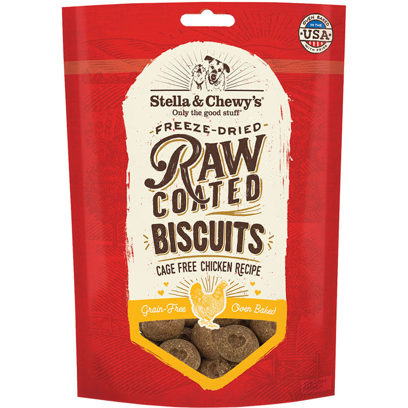Stella & Chewy Raw Coated Biscuits Chicken Dog Treat