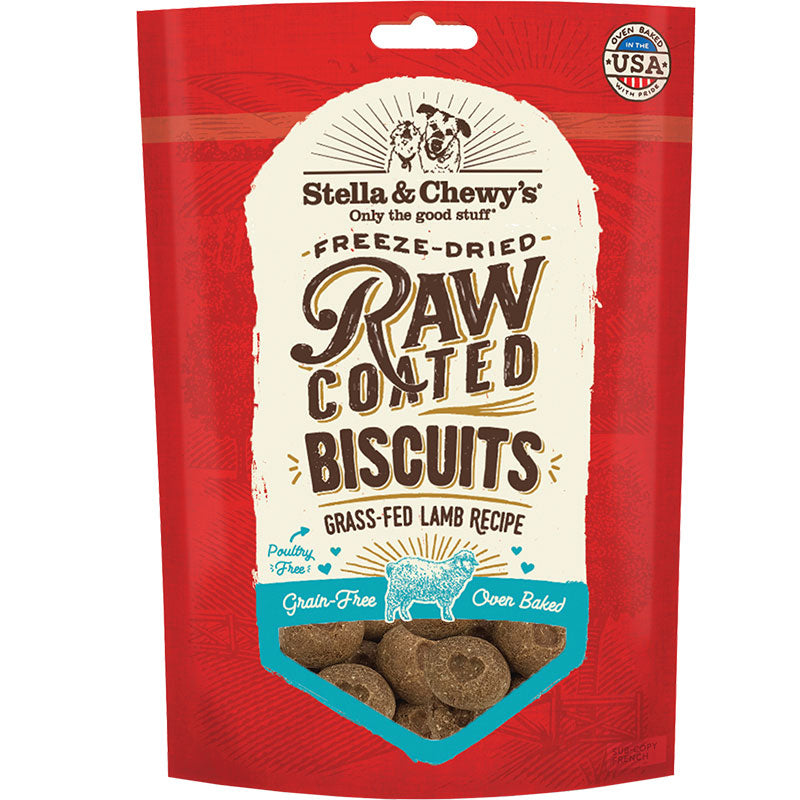 Stella & Chewy's Freeze-Dried Raw Coated Biscuits Grass-Fed Lamb Recipe Dog Treat