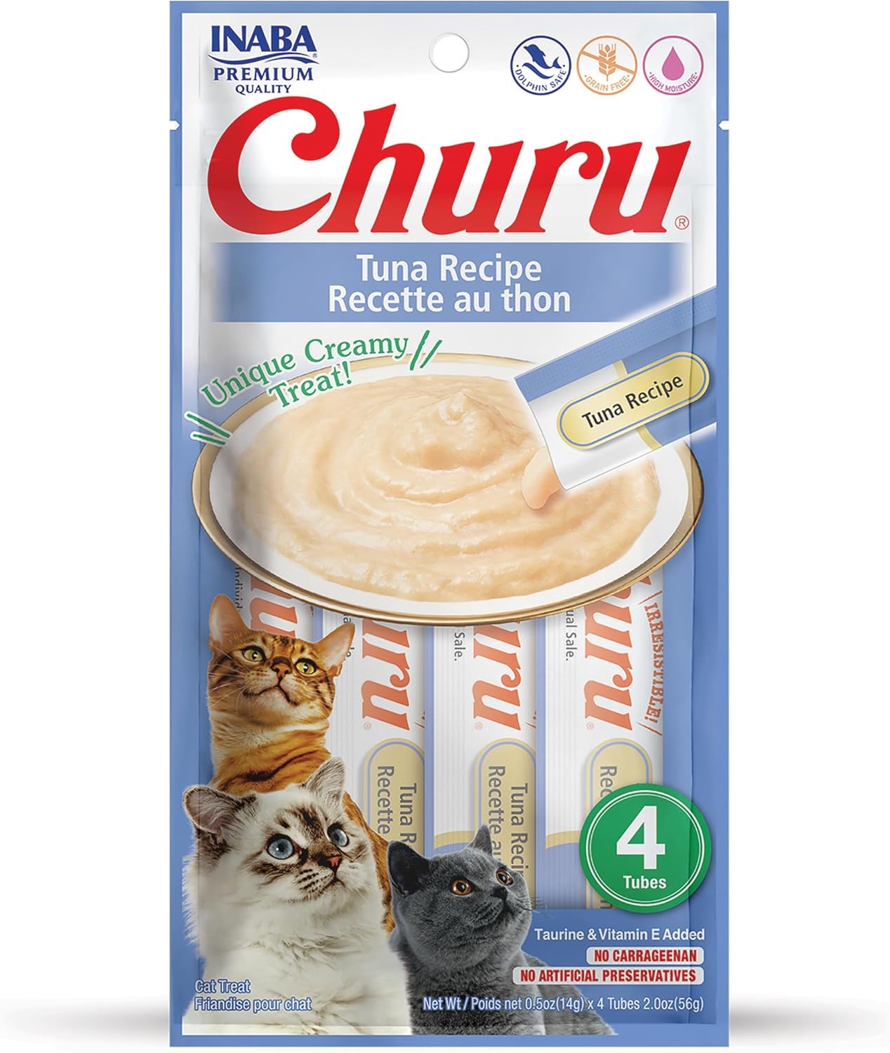 Inaba Churu Tuna Recipe Cat Treat 4 count