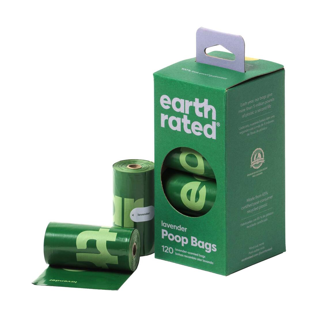 Earth Rated Poop Bags Lavander 120 Ct