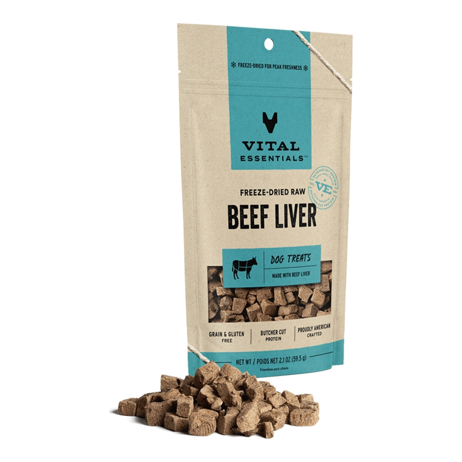 Vital Essentials Beef Liver Freeze Dried Dog Treat