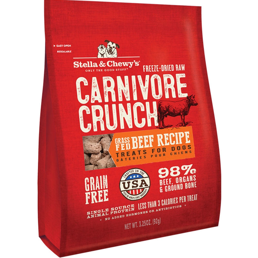 Stella & Chewy's Freeze-Dried Raw Carnivore Crunch Beef Recipe Dog Treat