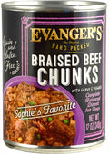 Evangers Super Premium Braised Beef Chunks Wet Dog Food