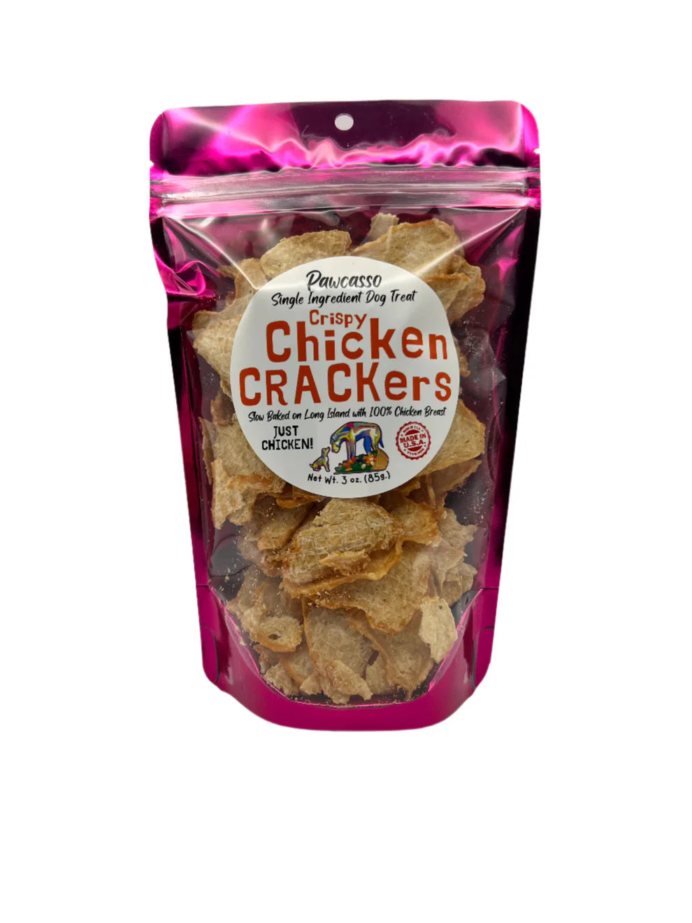 Pawcasso Chicken Crackers Dog Treat