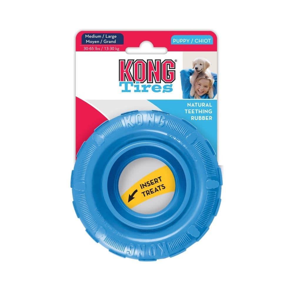Kong Puppy Toy Blue Tire M/L