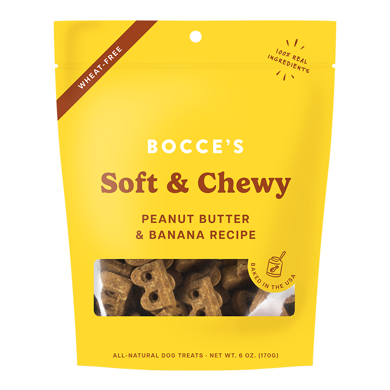 Bocce's Soft and Chewy Peanut Butter Dog Treat