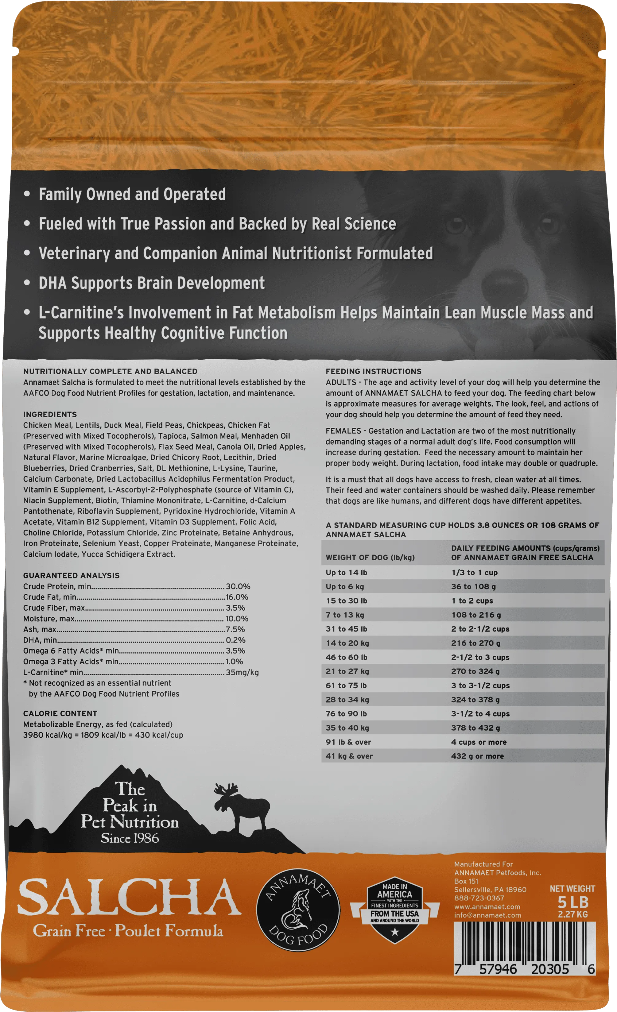 Annamaet Grain-Free Salcha Poulet Formula Dry Dog Food