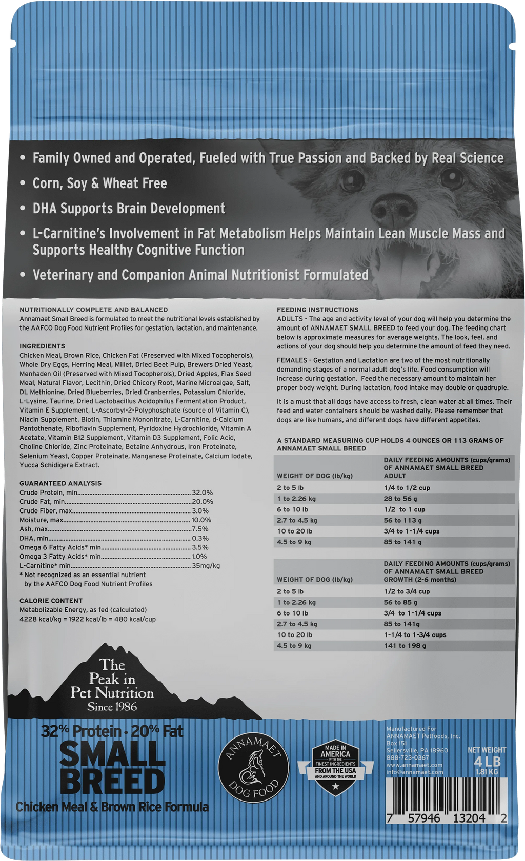 Annamaet Small Breed All Life Stages Dry Dog Food