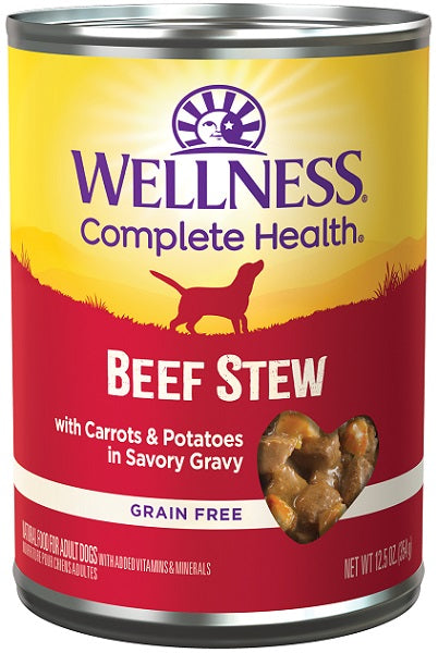 Wellness Beef Stew Complete Health Dog Wet Food