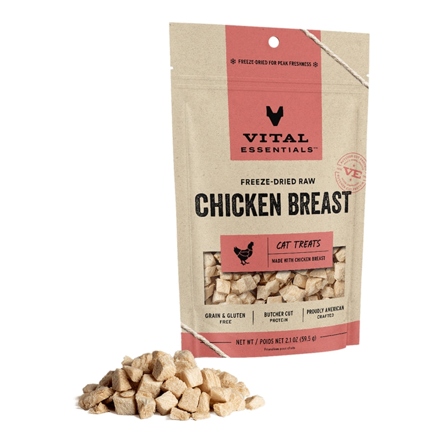 Vital Essentials Chicken Breast Freeze Dried Cat Treat