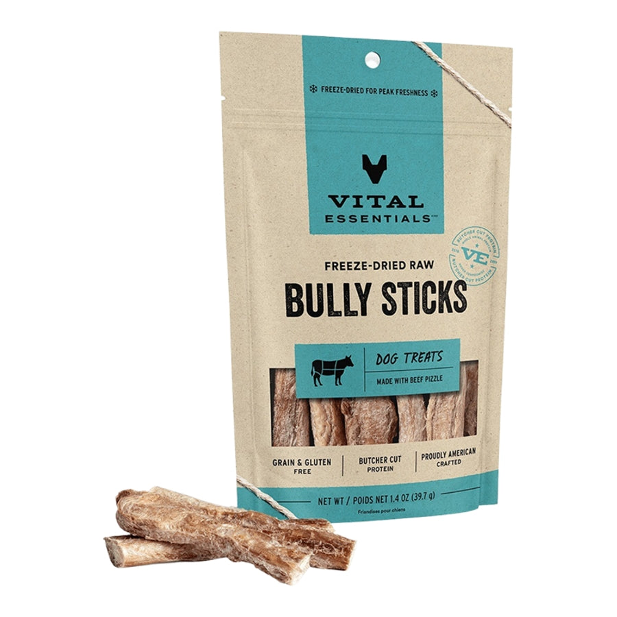 Vital Essentials Bully Sticks Freeze Dried Dog Treat