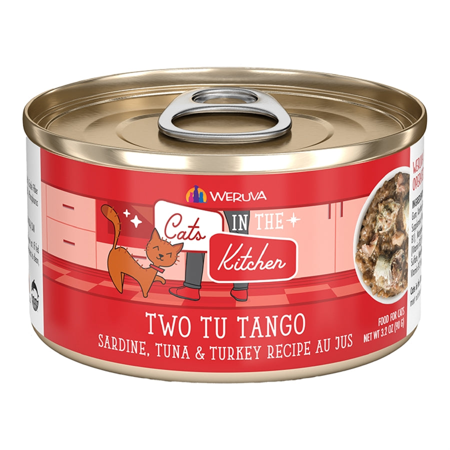Weruva Cats In The Kitchen Two Tu Tango Sardine Tuna and Turkey Cat Wet Food