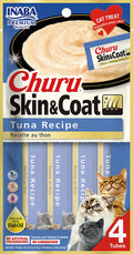 Inaba Churu Skin Coat Tuna Recipe Cat Treat 4 count