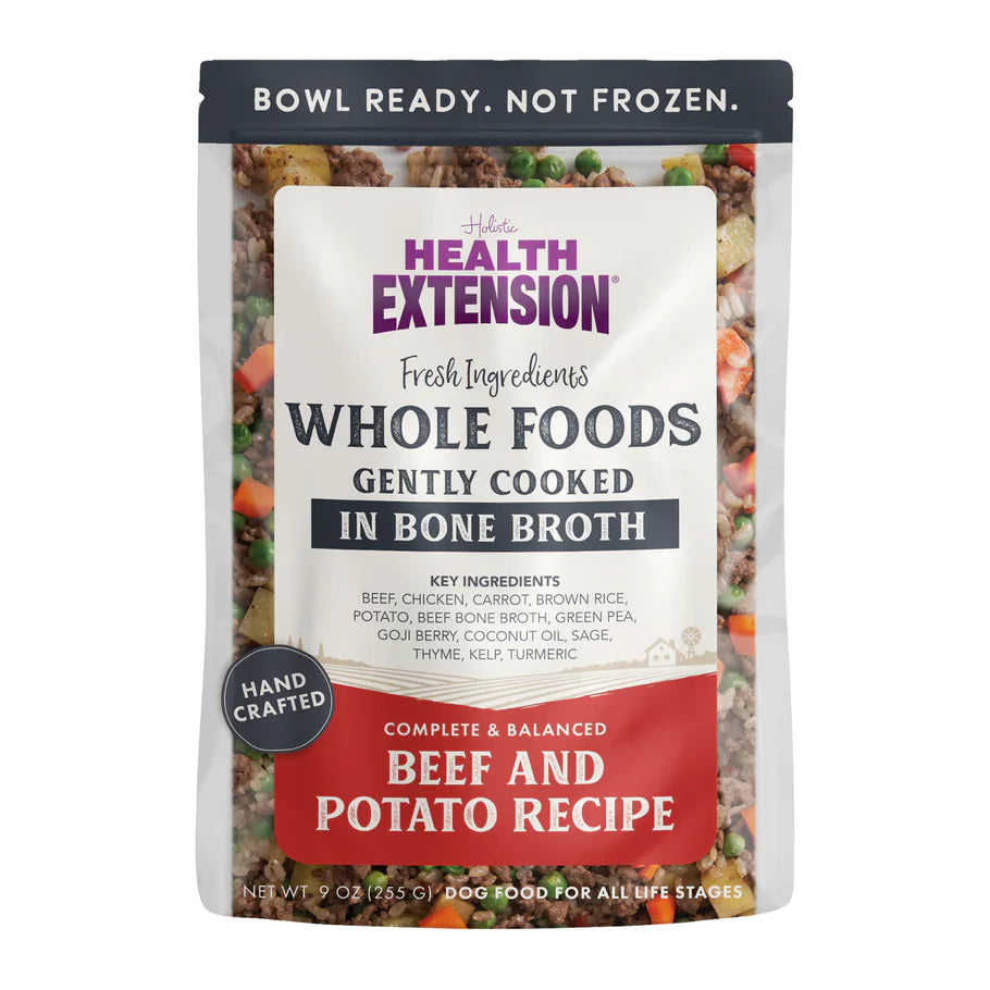 Health Extension Gently Cooked Beef and Potato Recipe Dog