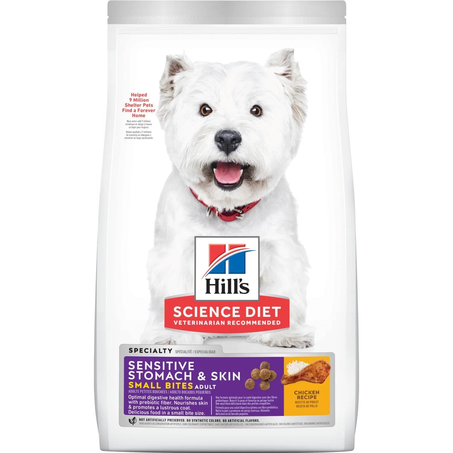 Hill's Science Diet Sensitive Stomach & Skin Small Bites Adult Chicken Recipe