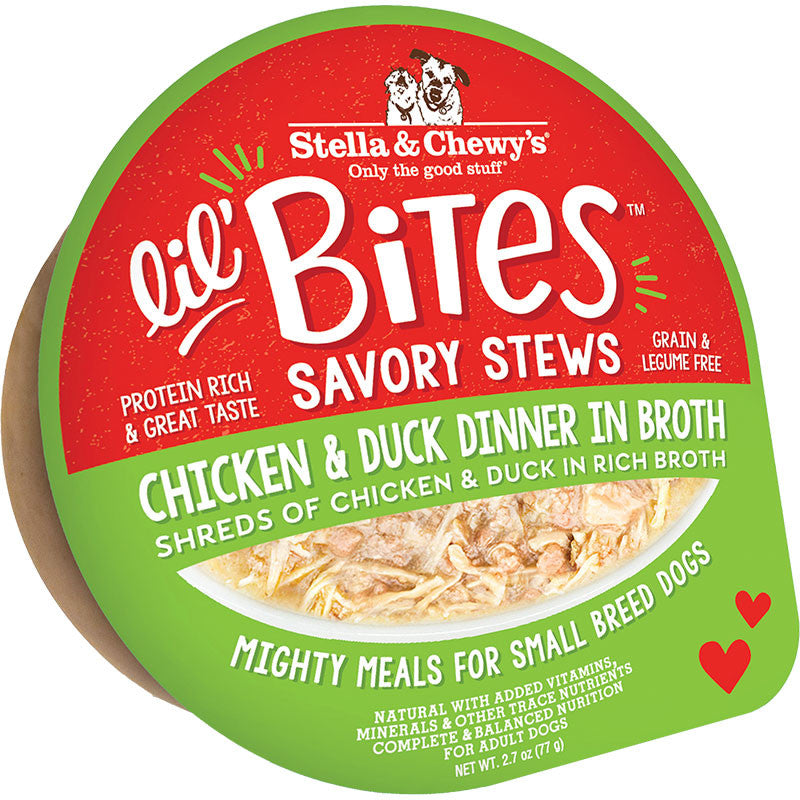Stella & Chewy's Lil' Bites Savory Stews Chicken & Duck Dinner in Broth
