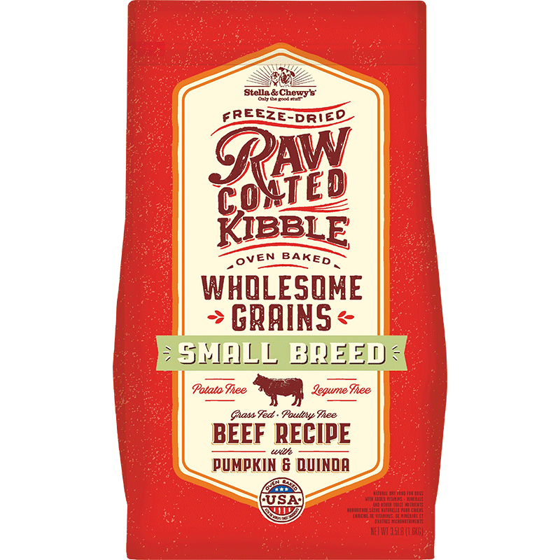Stella & Chewy Raw Coated Beef Small Breed Wholesome Grain Dry Dog Food